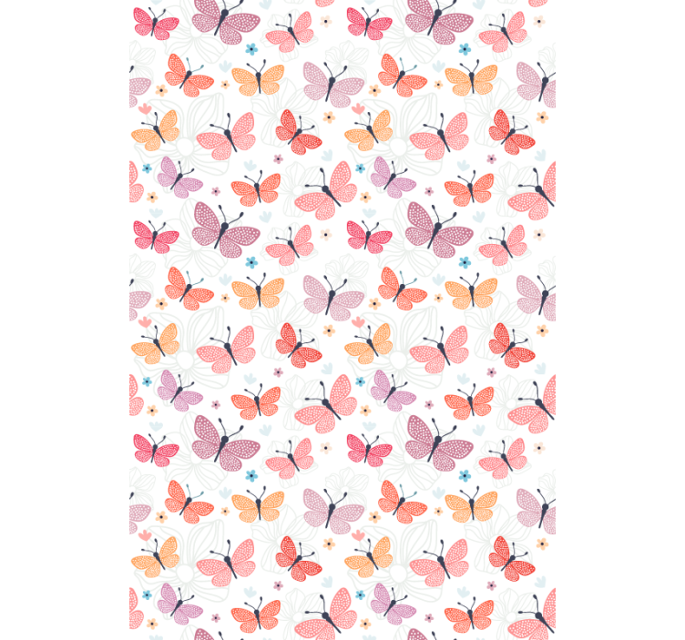 Butterfly wallpaper with butterfly pattern - TenStickers
