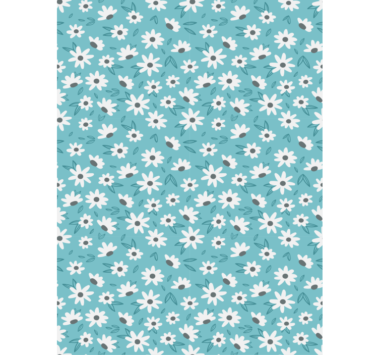 Hallway wallpaper granny chic floral design - TenStickers