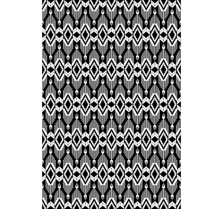 Scandinavian wallpaper rustic white and black design - TenStickers