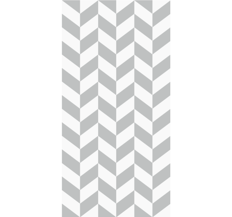 Scandinavian wallpaper white and grey herringbone - TenStickers