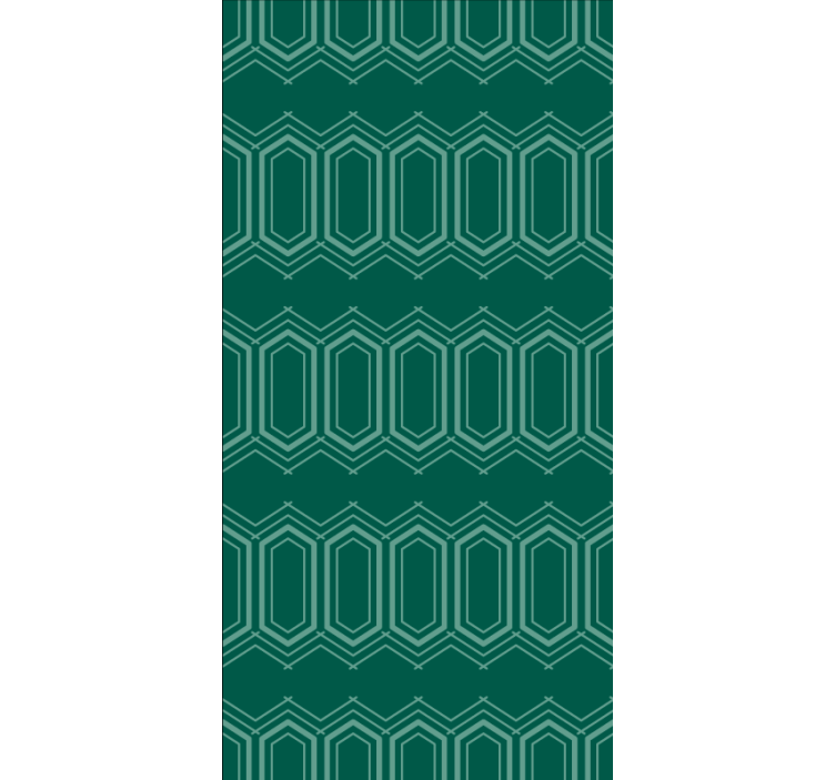 Texture pattern wallpaper in green geometric design - TenStickers