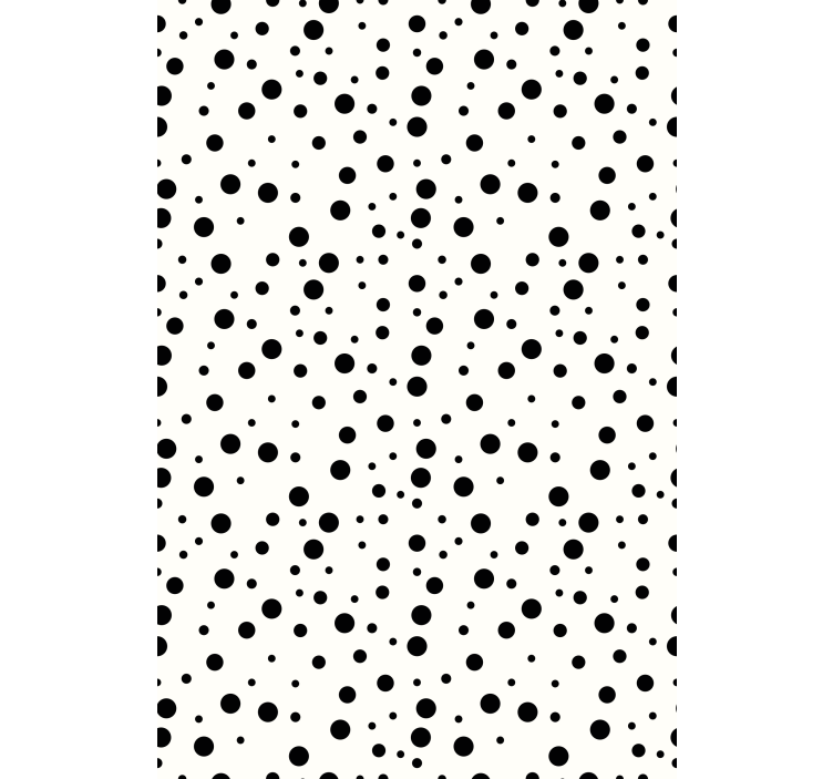 Texture pattern wallpaper black polka dots - TenStickers