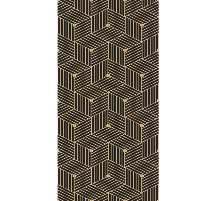 Texture pattern wallpaper geometric linear design - TenStickers