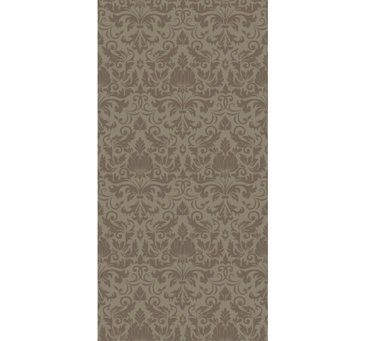 Classic wallpaper velvet flocked - TenStickers