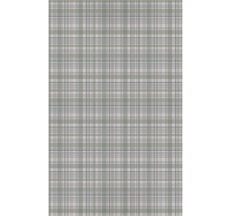 Classic wallpaper green tartan - TenStickers