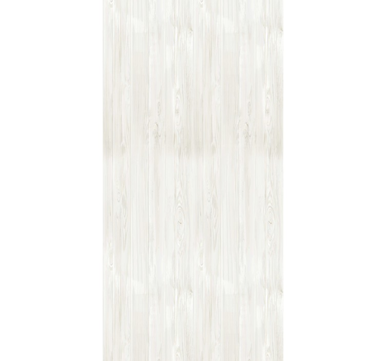 Rustic wallpaper in white wood design - TenStickers