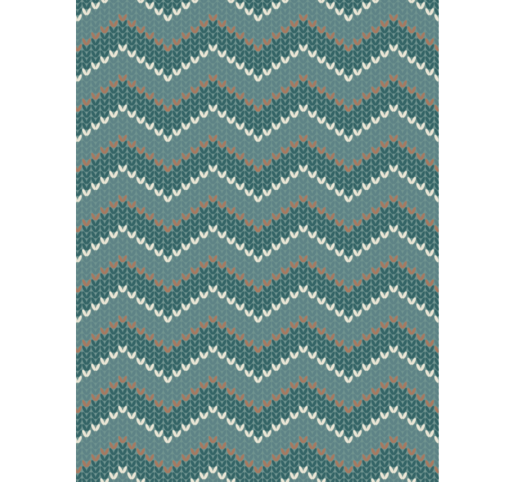 Living room wallpaper blue natural fiber look - TenStickers