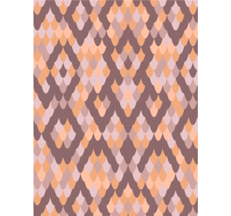 Living room wallpaper with geometric diamond patterns - TenStickers