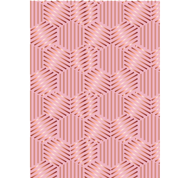 Living room wallpaper geometric design layout - TenStickers