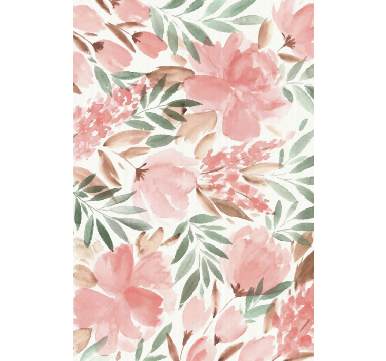 Flower wallpaper blossoming florals - TenStickers