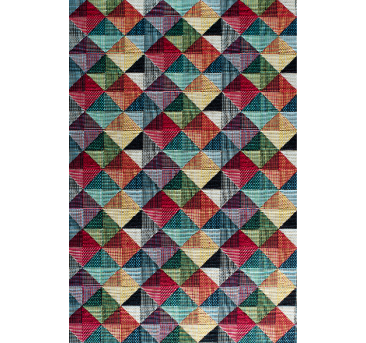 Geometric wallpaper in geometric shapes - TenStickers