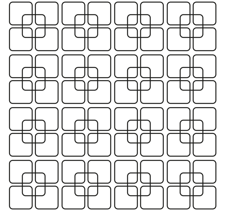 Geometric wallpaper black squares urban design - TenStickers