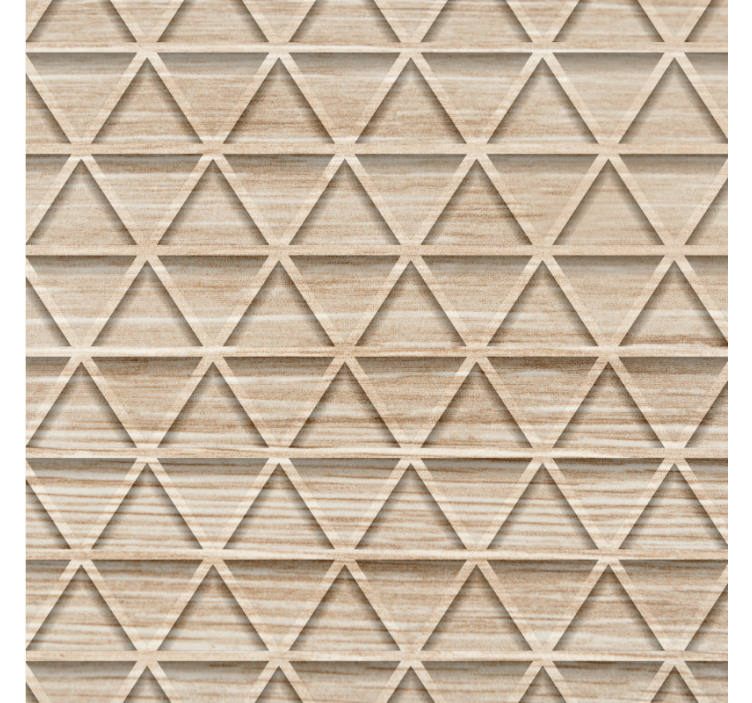 Geometric wallpaper elevated triangle patterns - TenStickers