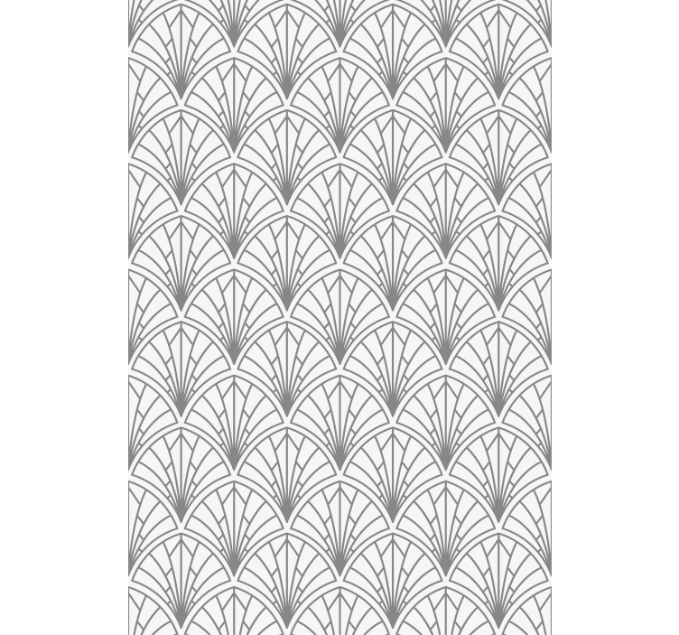 Office wallpaper light grey leaves on white - TenStickers