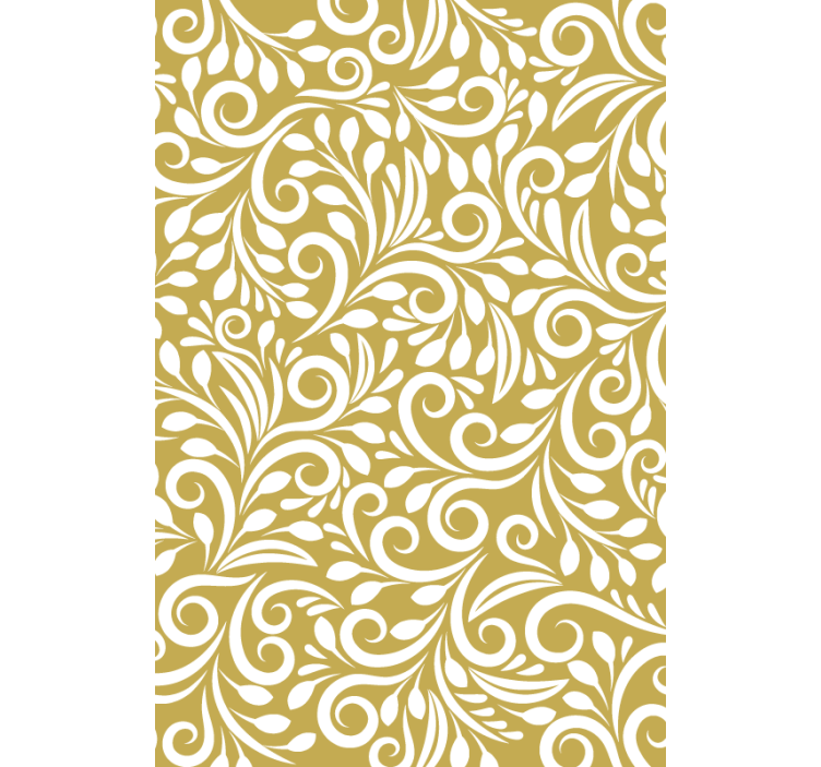 Modern wallpaper with golden pattern - TenStickers