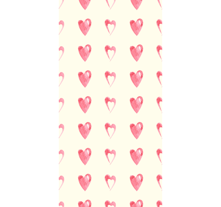 Modern wallpaper wasted hearts pattern decor - TenStickers