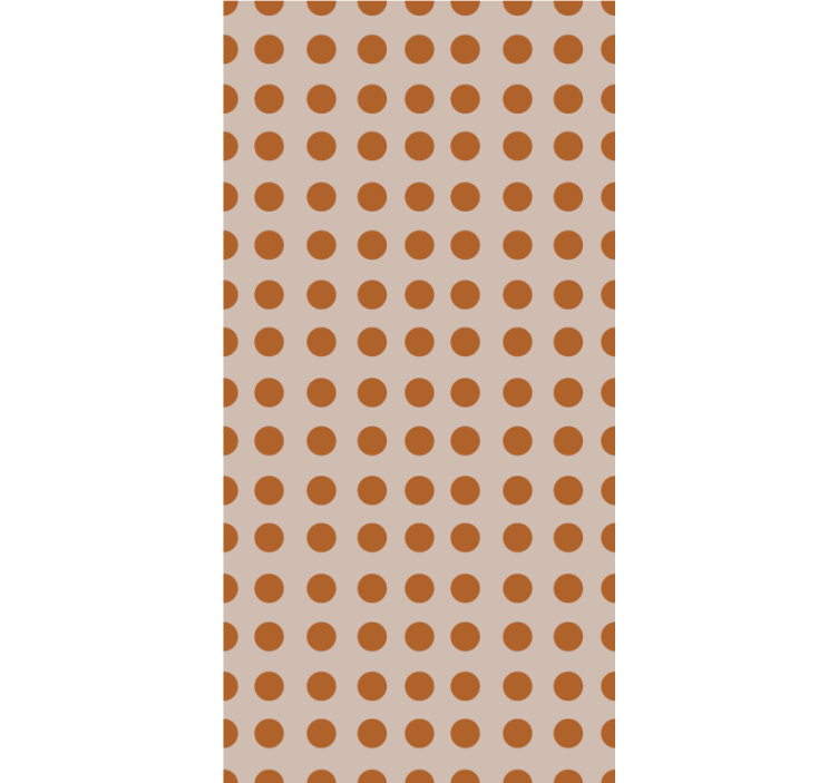 Modern wallpaper in brown polka dots - TenStickers