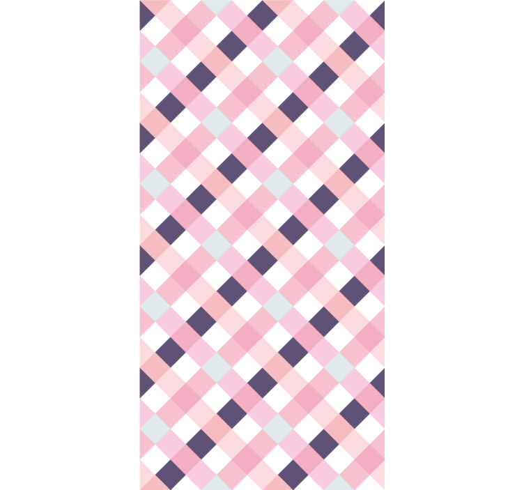 Modern wallpaper in diamond pattern harmony - TenStickers