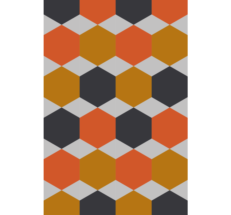 Modern wallpaper with hexagonal pattern design - TenStickers