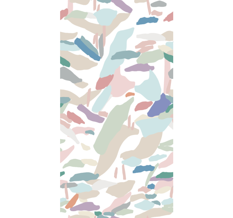 Modern wallpaper in soft, abstract color forms - TenStickers
