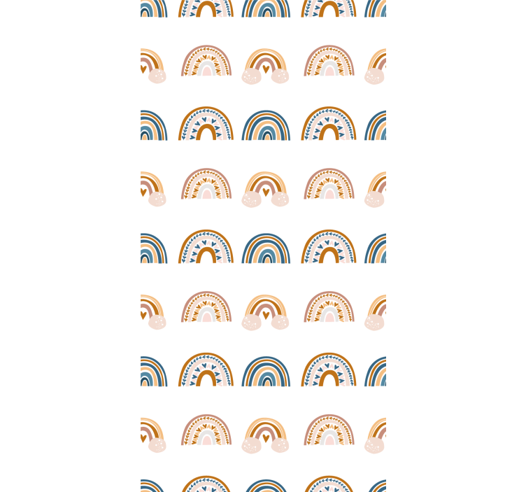 Kids wallpaper nordic rainbow designs - TenStickers