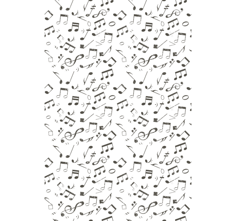 Kids wallpaper musical notes flow - TenStickers