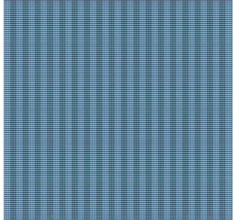 Dining room wallpaper in blue woven plaid effect - TenStickers