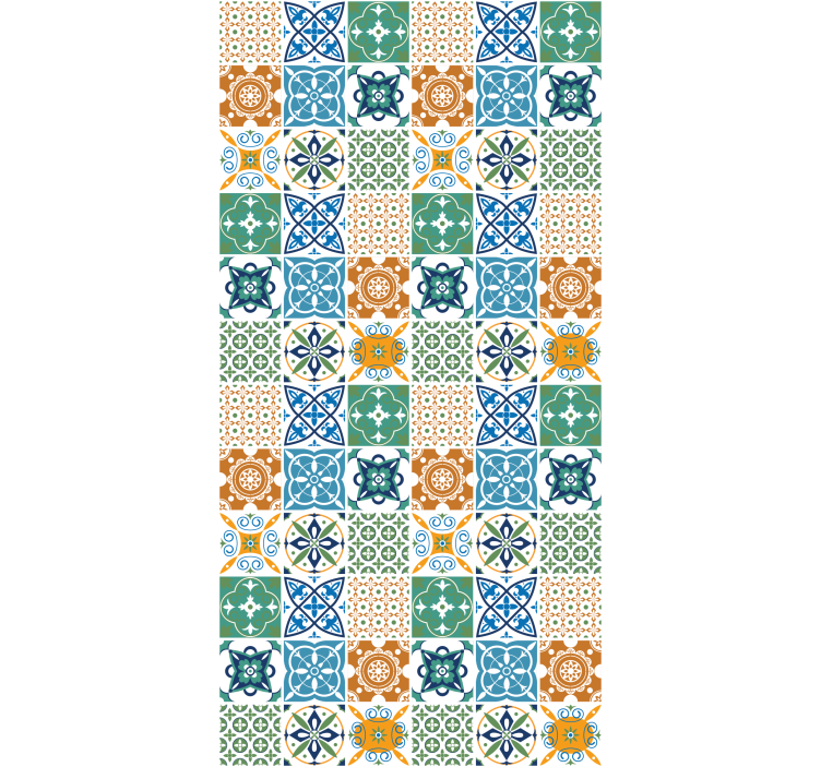 Kitchen wallpaper porcelain tile blend - TenStickers