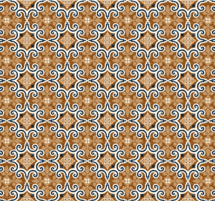 Kitchen wallpaper cement style tiles - TenStickers