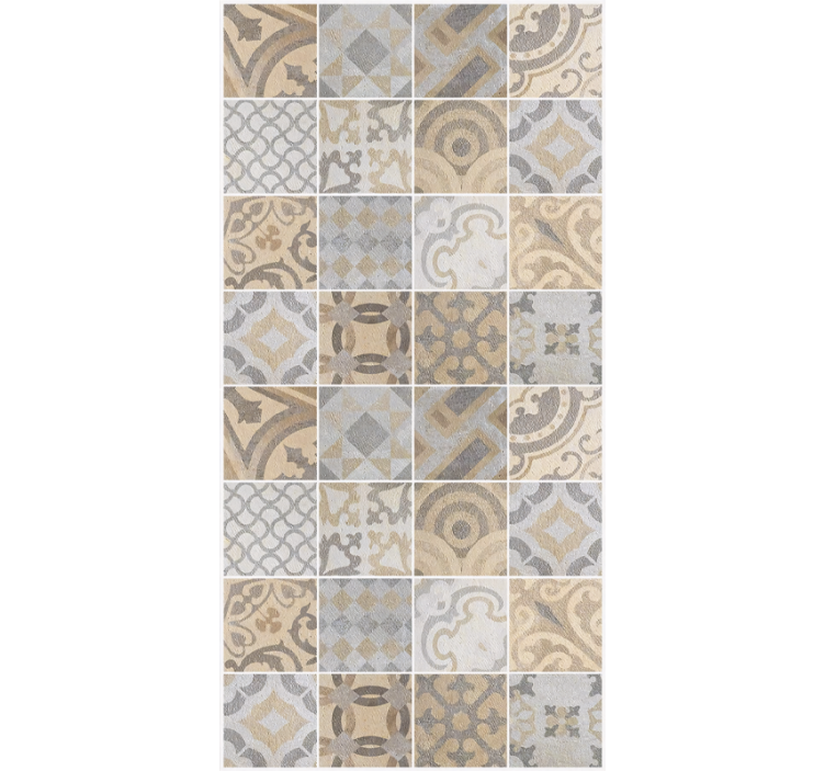 Kitchen wallpaper cement "orange" - TenStickers