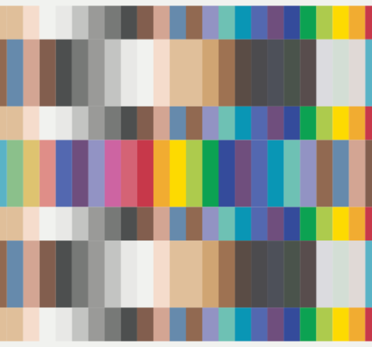 Kitchen wallpaper multicolour small squares - TenStickers