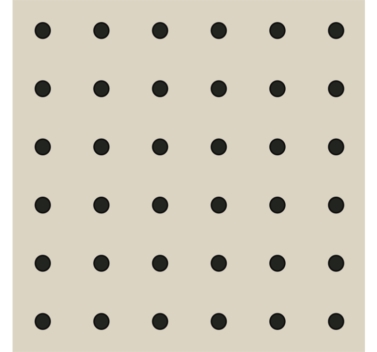 Kitchen wallpaper in beige polka dot pattern - TenStickers