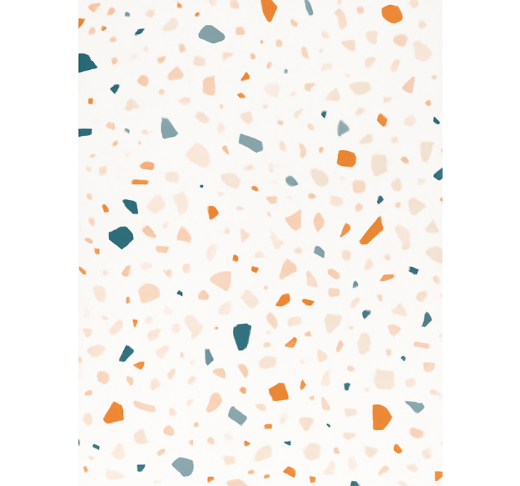 Abstract wallpaper in teal and terracotta speckle - TenStickers