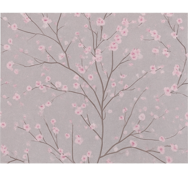 Flower wallpaper dusky cherry blossom branch - TenStickers