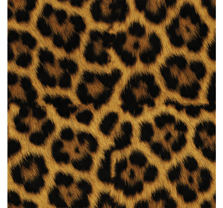 Master bedroom wallpaper leopard fluffy pattern - TenStickers