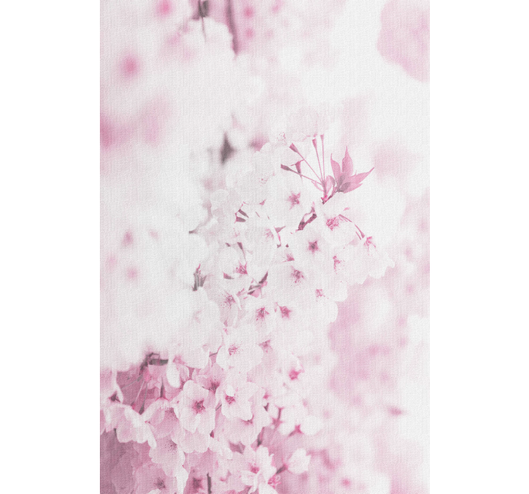 Flower wallpaper light pink floral design - TenStickers