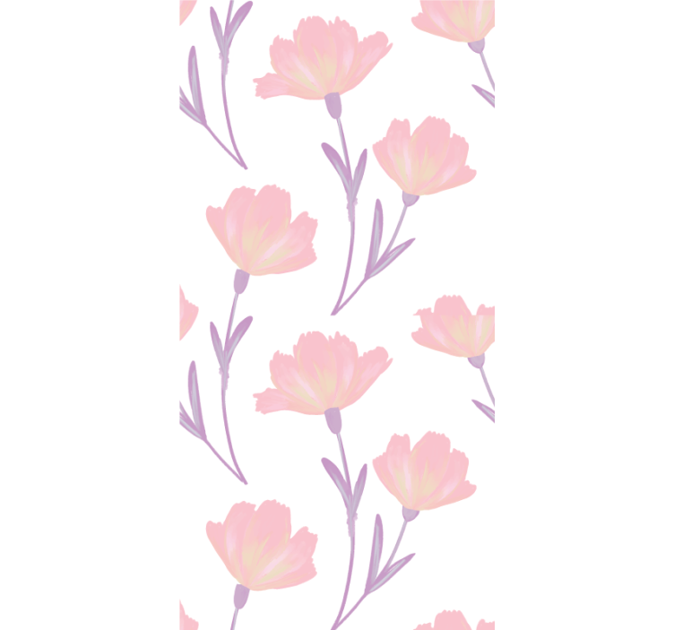 Flower wallpaper soft blossom design - TenStickers