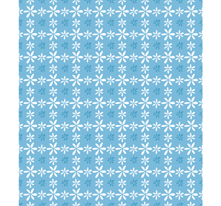 Flower wallpaper with white daisy flowers - TenStickers