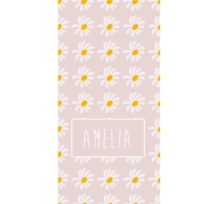 Floral ornament wallpaper with bohemian flower design - TenStickers
