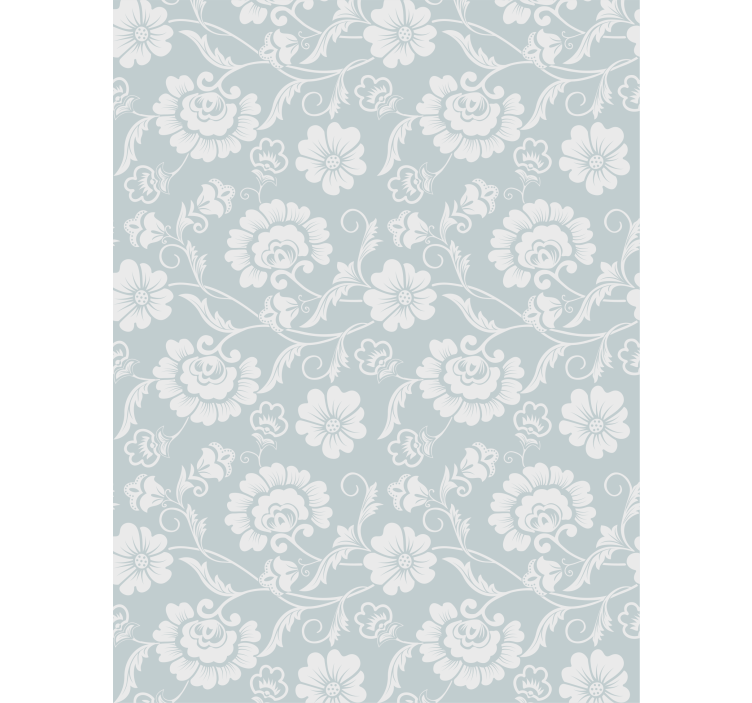 Floral ornament wallpaper granny chic floral print - TenStickers