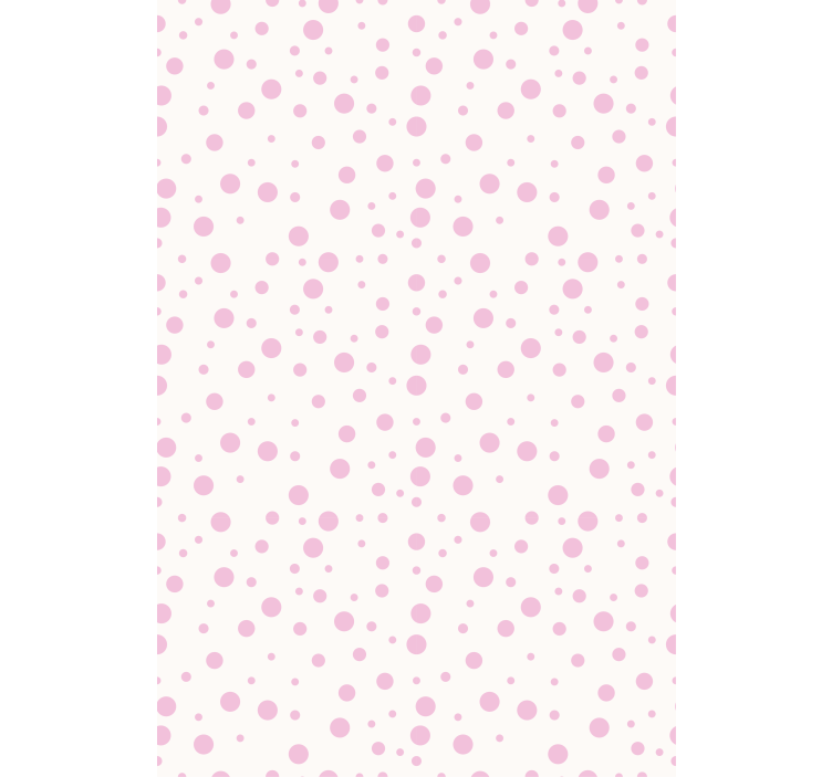 Master bedroom wallpaper in lovely pink dots - TenStickers