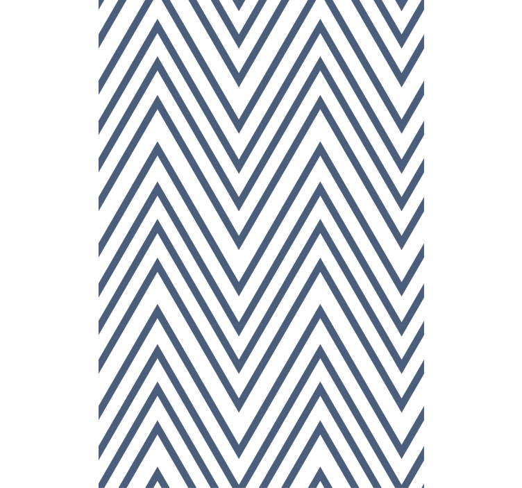 Master bedroom wallpaper zigzag lines pattern - TenStickers