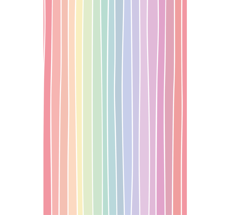 Master bedroom wallpaper soft pastel stripes - TenStickers