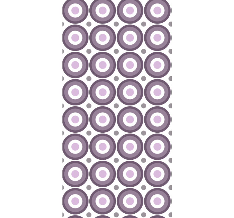 Master bedroom wallpaper lilac 70s design - TenStickers