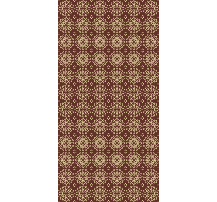 Master bedroom wallpaper geometric pattern design - TenStickers