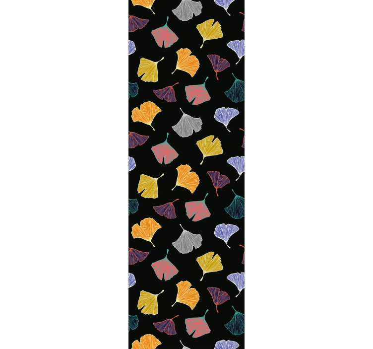 Bedroom wallpaper caltero ginkgo leaf design - TenStickers