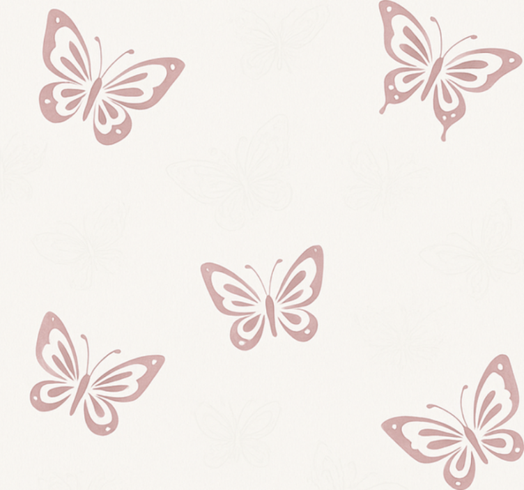 Bedroom wallpaper whimsical flutter butterfly - TenStickers