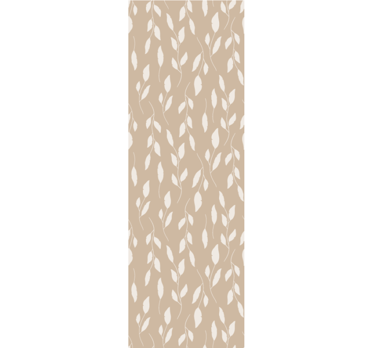 Bedroom wallpaper with white paint on brown - TenStickers