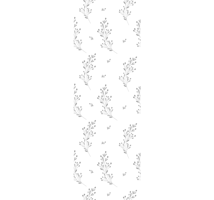 Bedroom wallpaper light meadow flowers design - TenStickers
