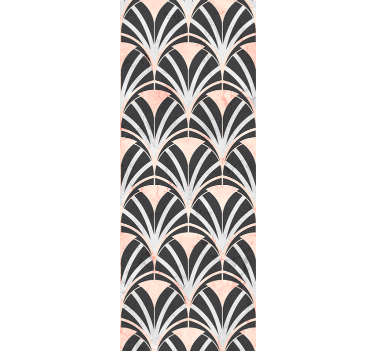Bedroom wallpaper art deco marble effect design - TenStickers